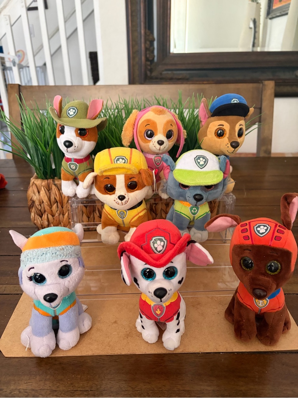Ty lot Paw Patrol plush puppies Skye Marshall Rocky Rubble Zuma Everest Tracker - Picture 3 of 6